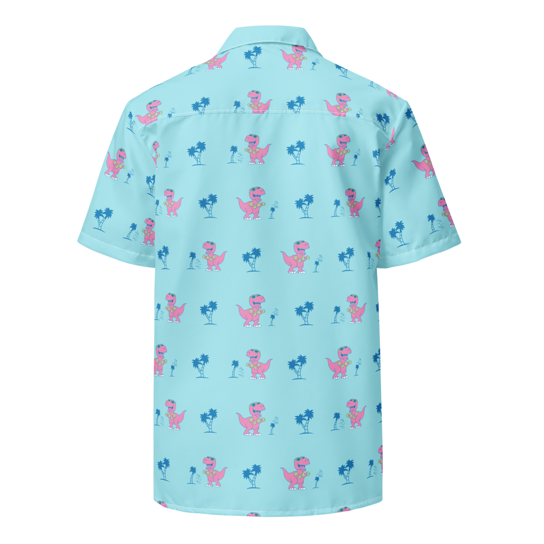 Lifting T-Rex - Hawaiian Shirt