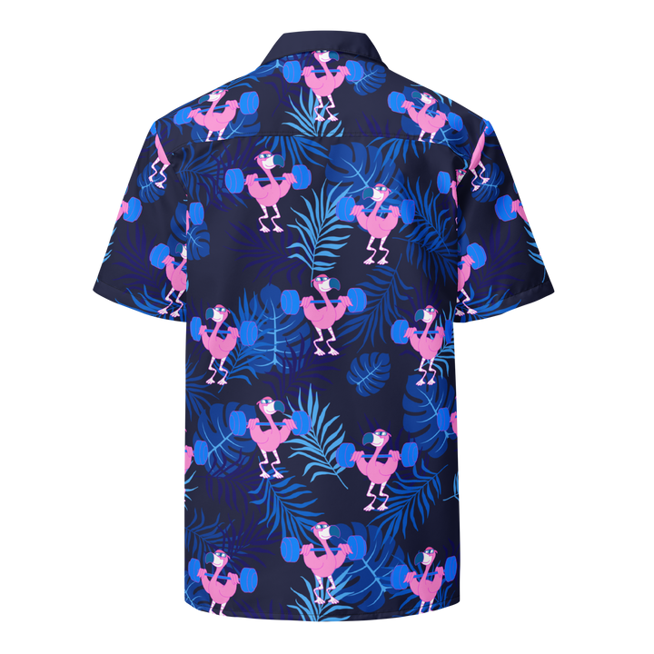 Squatting Flamingo - Hawaiian Shirt