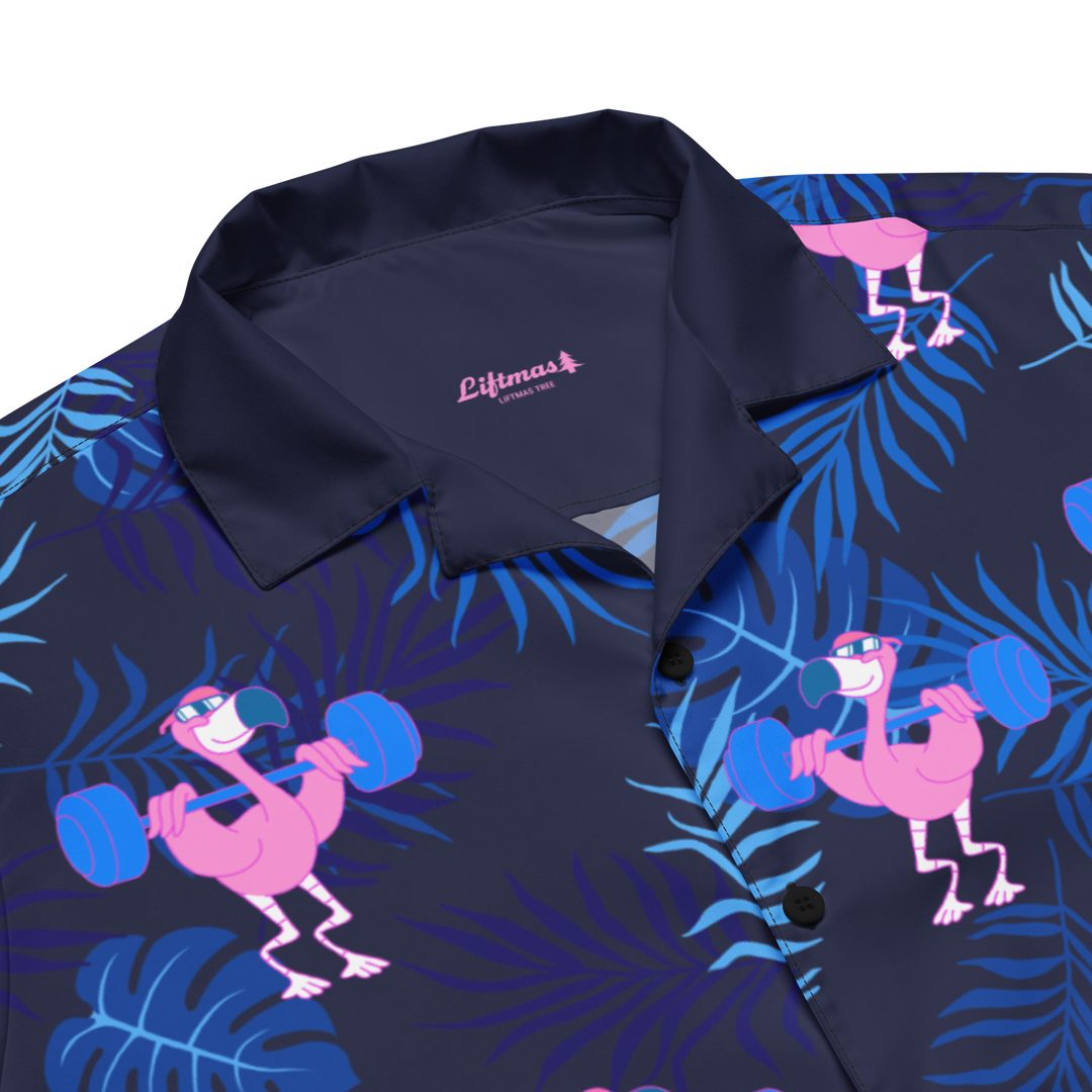 Squatting Flamingo - Hawaiian Shirt