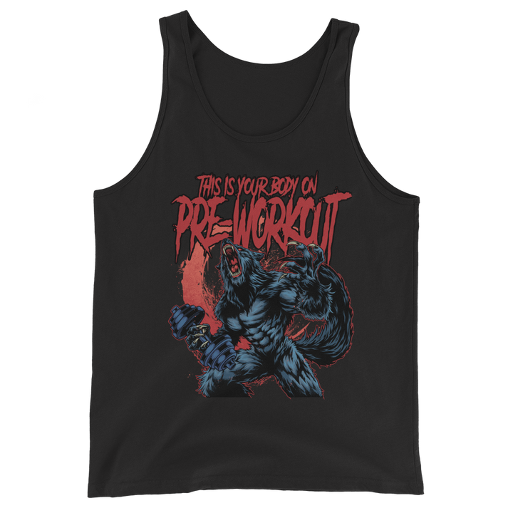 This Is Your Body on Pre-Workout (Werewolf) - Tank Top