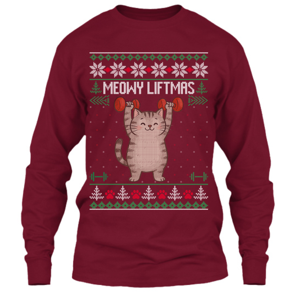 Meowy Liftmas - Long Sleeve