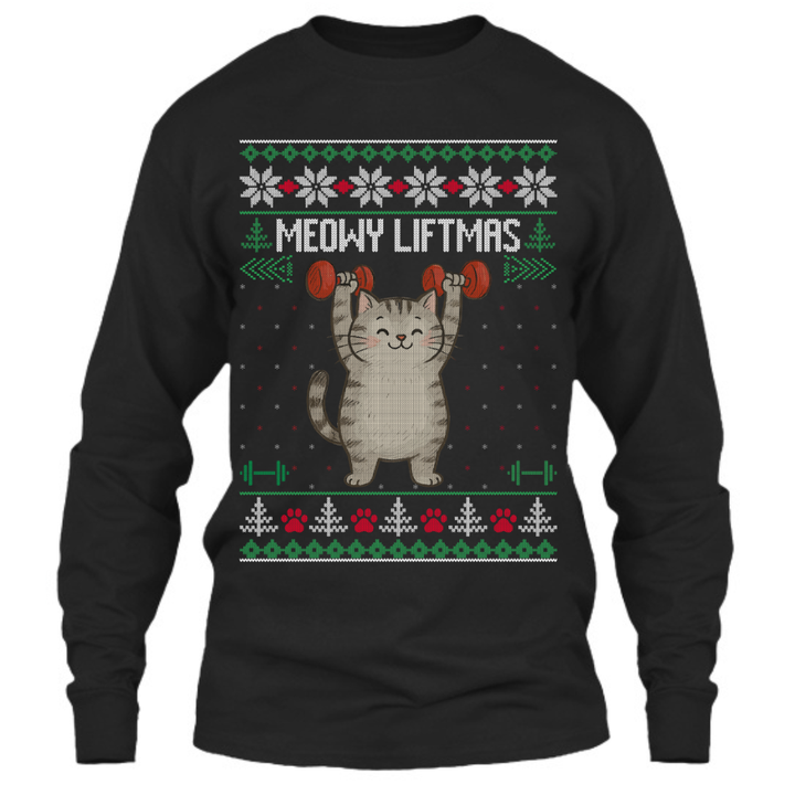 Meowy Liftmas - Long Sleeve