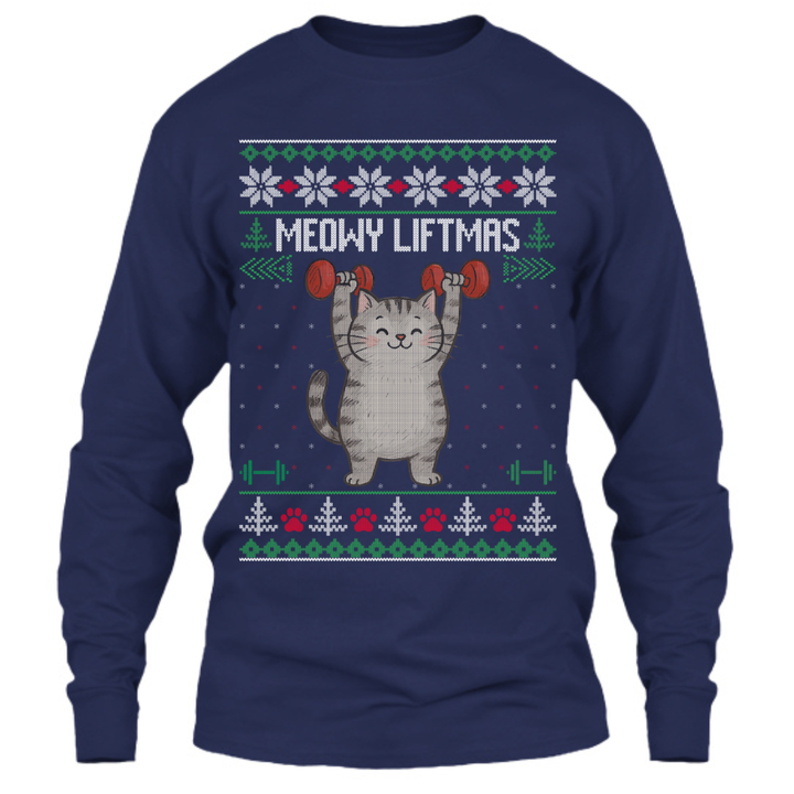 Meowy Liftmas - Long Sleeve
