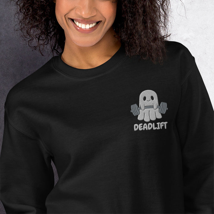 Deadlift Ghost - Embroidered Sweatshirt