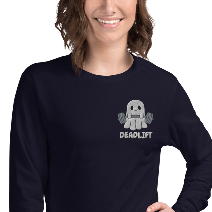 Deadlift Ghost - Embroidered Long Sleeve