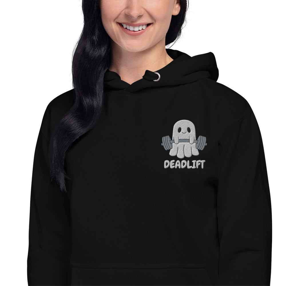 Deadlift Ghost - Embroidered Hoodie