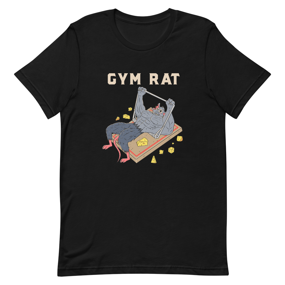 Gym rat gym shirt pump cover graphic tee mouse trap