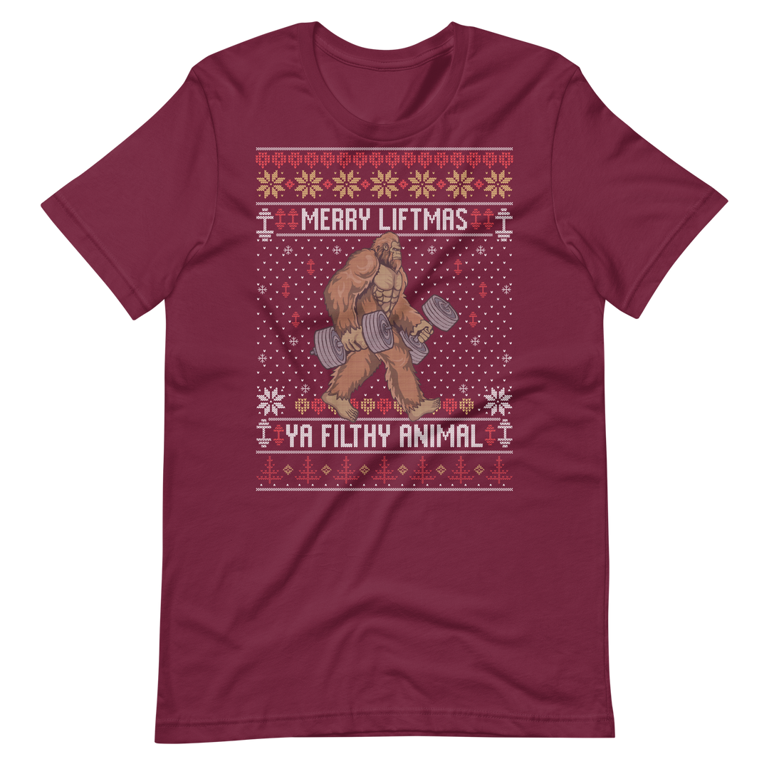 Merry Liftmas Ya Filthy Animal - T-Shirt