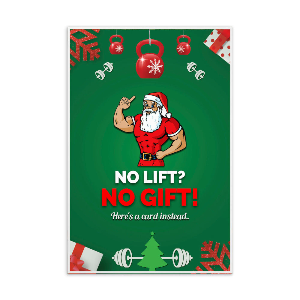 No Lift? No Gift! - Postcard