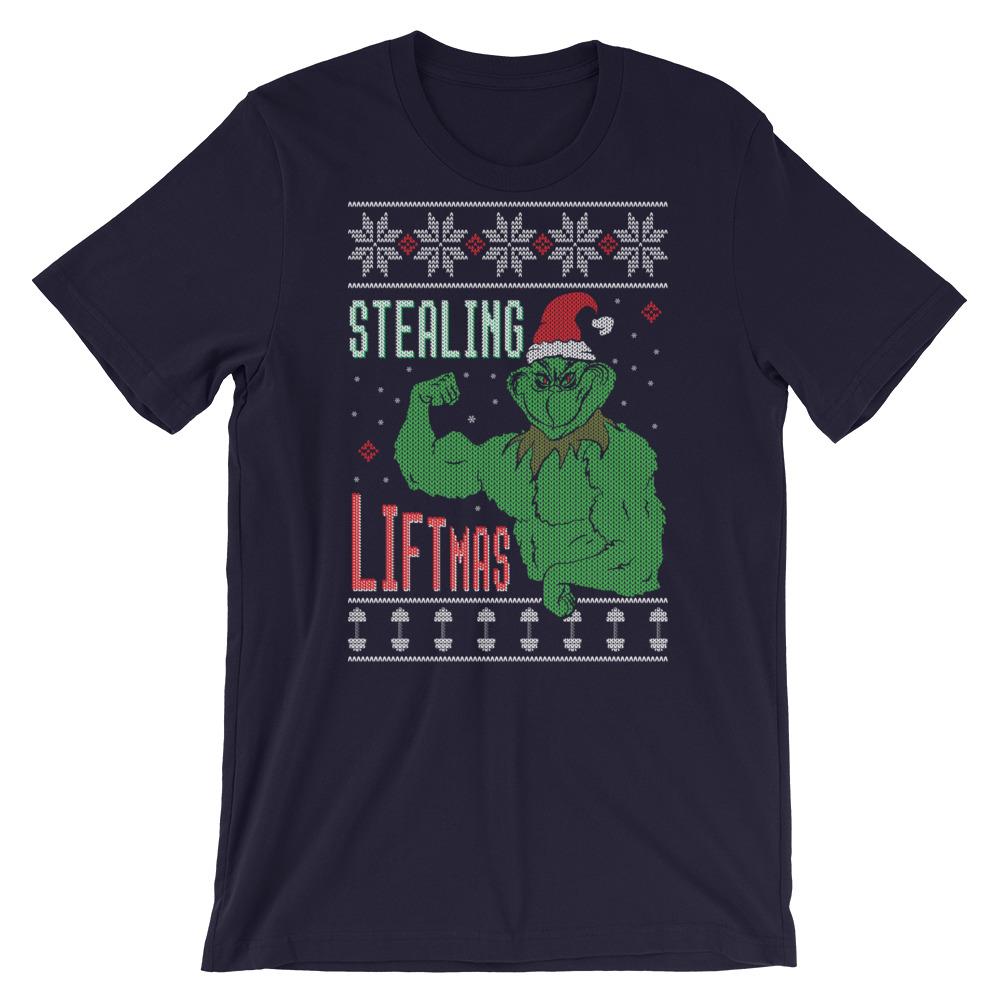Stealing Liftmas - T-Shirt - Navy / XS