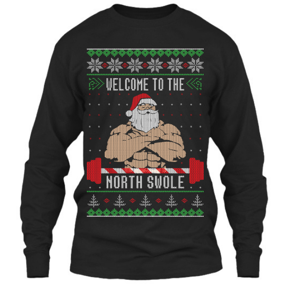 Welcome To The North Swole - Long Sleeve - Black / S
